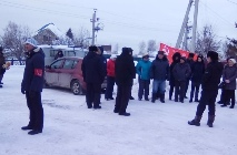 Доведенные до отчаяния жители Каменки вышли на митинг в тридцатиградусный мороз